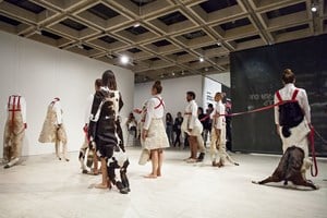 Mella Jaarsma, 'Dogwalk', 2015–16. Installation view of the 20th Biennale of Sydney (2016). Courtesy the artist and ARNDT Fine Art. Photograph: Leïla Joy.